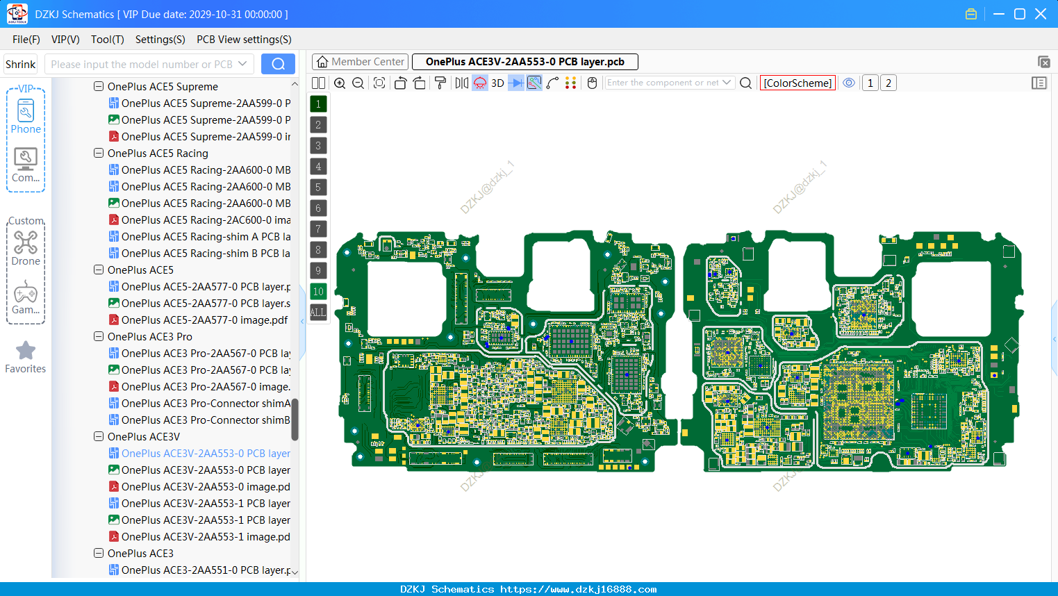 OnePlus ACE3V-2AA553-0 PCB Layer
